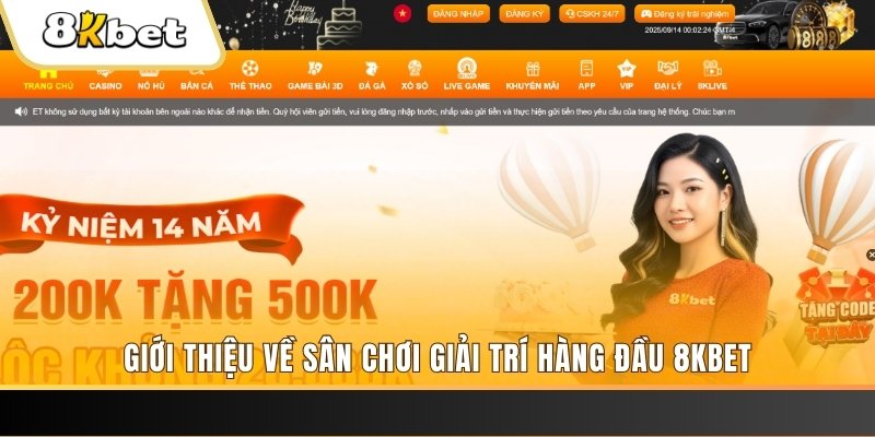 Giới thiệu về sân chơi giải trí hàng đầu 8KBET